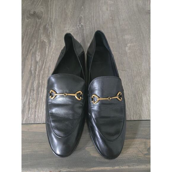 Leather Buckle Loafers with Soft Foldable Heel  size 9.5 - Picture 1 of 8